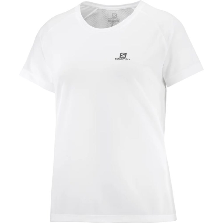 Camiseta Salomon Cross Rebel Curta Sleeve Feminino Branco | PT F15307